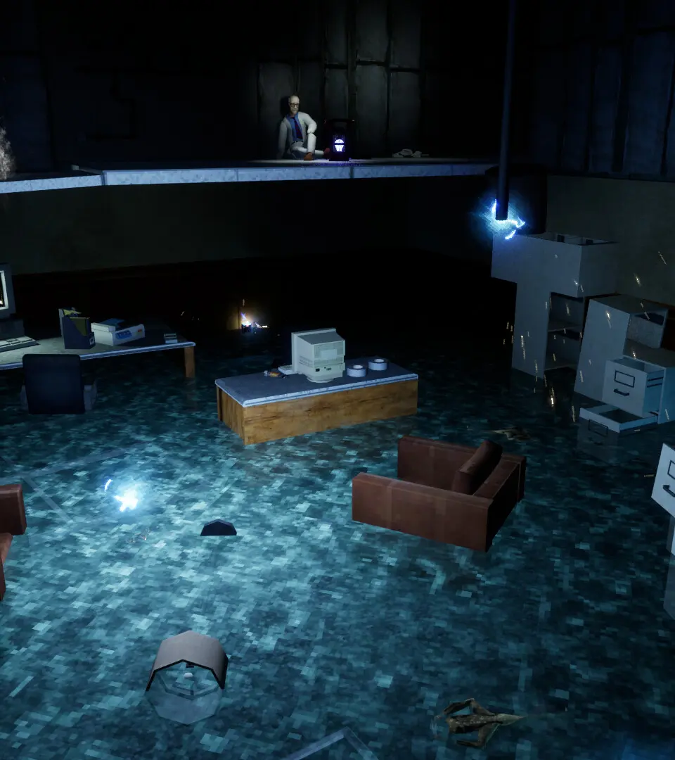 Abiotic Factor screenshot showing the entrance to the Research Wing