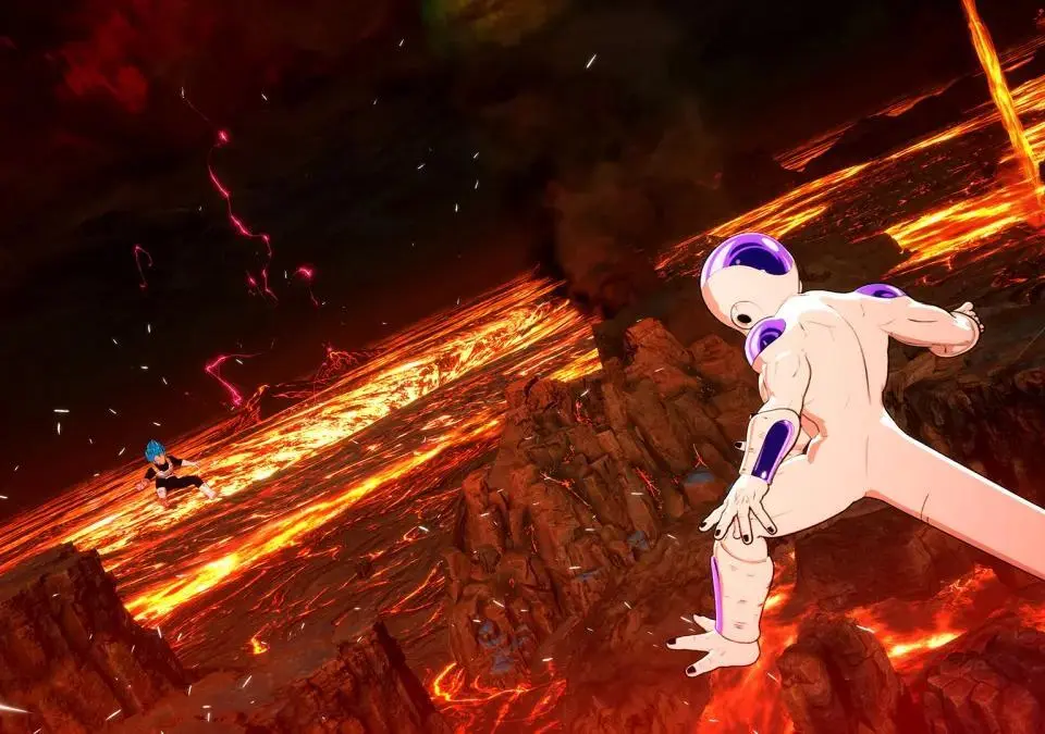 SSJ3 Goku facing off against Kid Buu in the Land of the Kais - Dragon Ball: Sparking! Zero